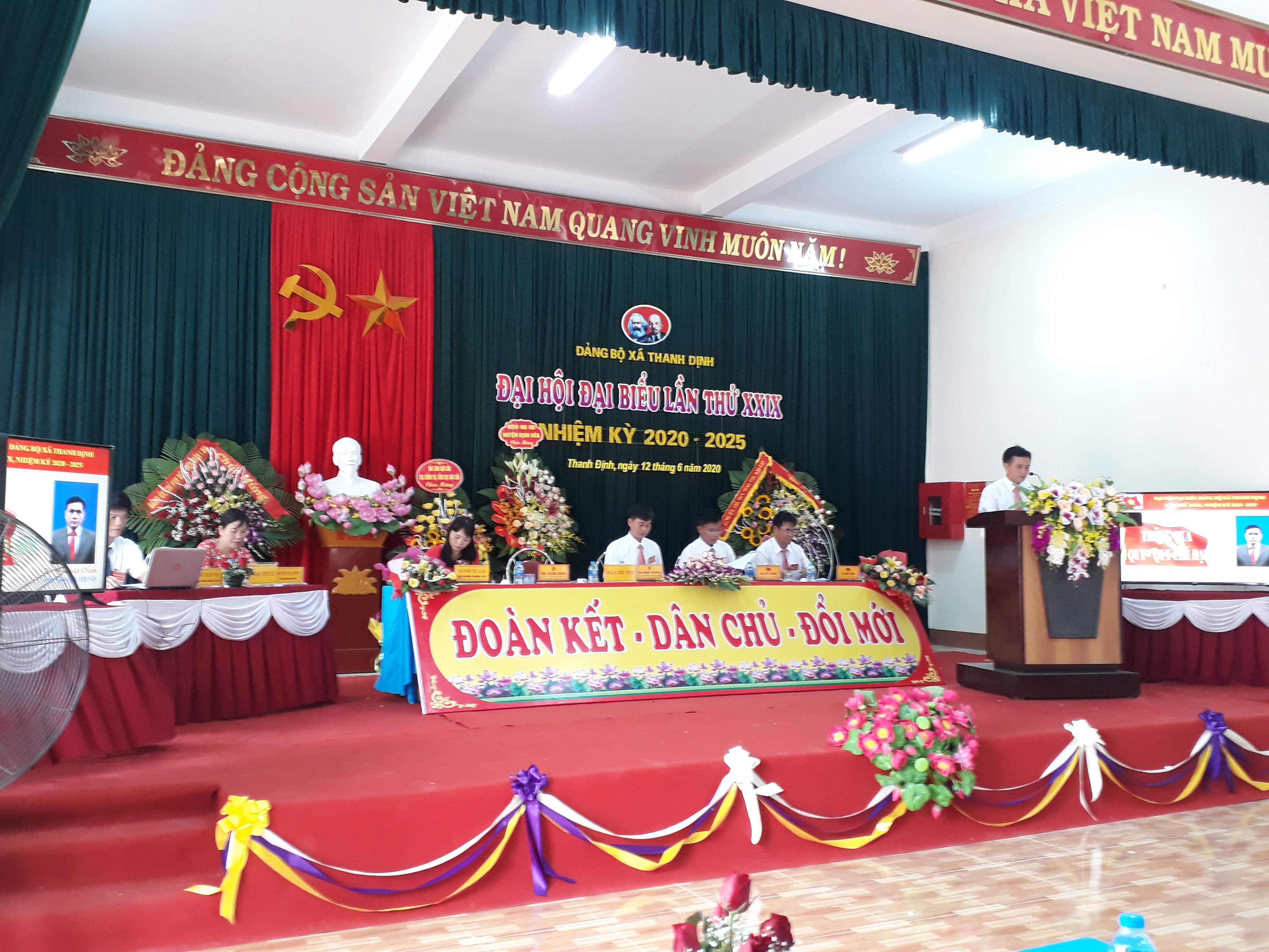 đại hội đại biểu đảng bộ xã Thanh Định